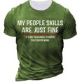 thumbnail image 1 of LUOGENLI T-shirts pour Homme pour Hommes T-Shirt d'Été à Manches Courtes Noir Col Rond Imitation Coton Style Rue Hipster Ample Imprimé Chandail T-Shirt à Manches Courtes T-shirts pour Hommes T-shirts Graphiques Vêtements d'Été Vert TG, 1 of 2
