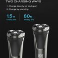 thumbnail image 3 of Snapbuy Electric Razor for Men, Snapbuy Electric Razor Pro, 4D Floating Head Rotary Shaver, Ipx7 Waterproof Electric Razor, Wet & Dry Rechargeable Electric Shaver LCD Display, 3 of 7