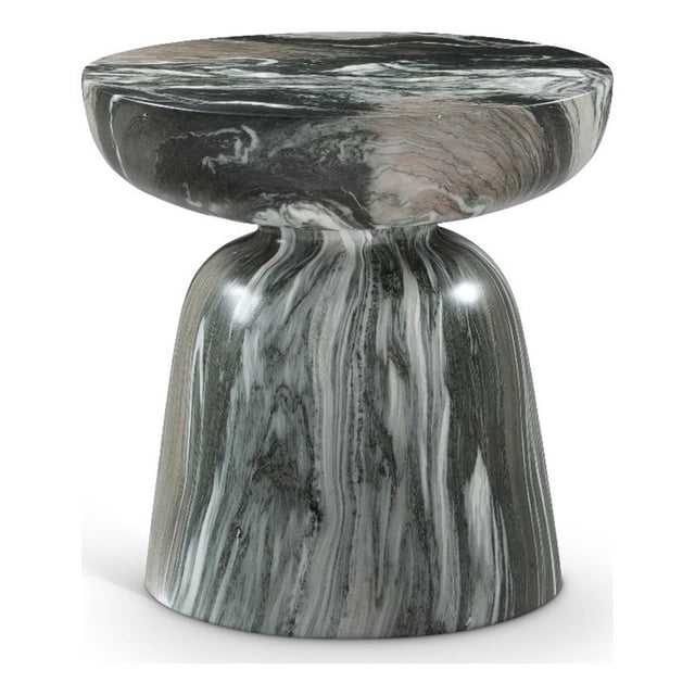 Meridian Furniture Avellino Table d'Appoint en Béton Vert pour Intérieur/extérieur