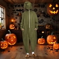 thumbnail image 2 of Hauts à Manches Longues pour Femmes, Combinaison à Capuche Unie pour la Maison, Mode Décontractée S-Xxxxxl, 2 of 9