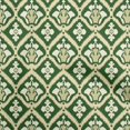 thumbnail image 1 of oneOone Velvet Forest Green Fabric Asian Ikat Craft Projects Decor Fabric Printed By The Yard 58 Inch Wide, 1 of 4