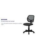 thumbnail image 2 of Mid-Back Gray Mesh Swivel Task Chair with Curved Square Back, 2 of 9