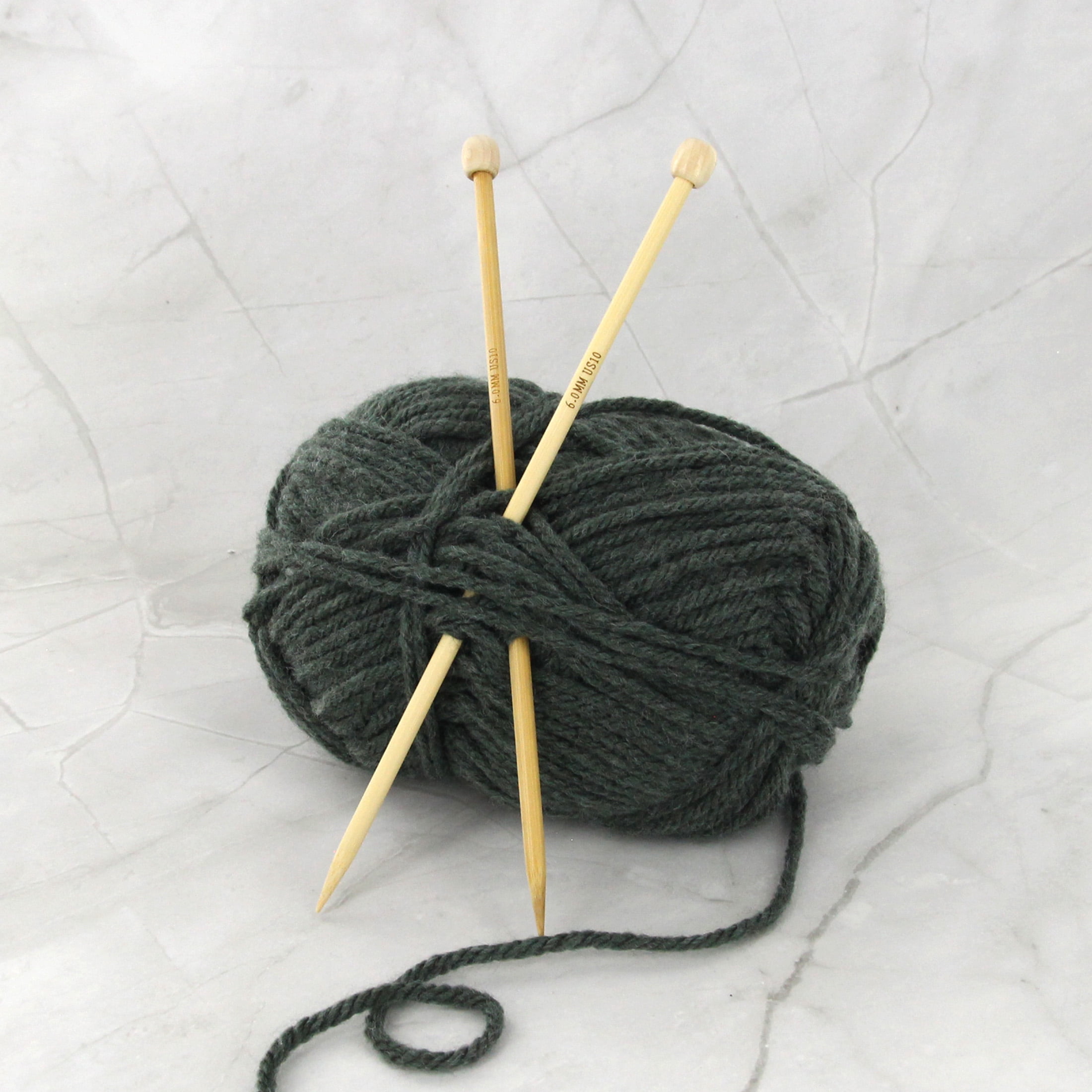 LOVE Knitting Bamboo Single-Point Needles, 25 cm (9.8 in.), 4.5 mm (0.18 in.)