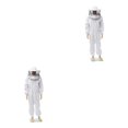 thumbnail image 1 of Ruiboury Durable And Essential Gear Beekeeping Suit Lightweight And Universal Easy To Ventilated Jacket For Beekeeper white L 2Set, 1 of 6