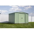 thumbnail image 1 of Arrow Classic Steel Storage Shed, 10x8, Sage Green, 1 of 8