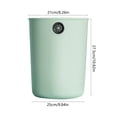 thumbnail image 3 of Leutsin Small Trash Can Wastebasket, Garbage Container Basket for Bathrooms, Trash Can with Lid, Detachable Trash Can Household Trash Can with Pressure Ring, 3 of 6