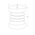 thumbnail image 3 of Monarch Specialties - Table D'Appoint, 25"H, Intérieur Ou Extérieur, Table D'Appoint, Bout, Chambre À Coucher, Salon, Table De Nuit, Rond, Noix, Contemporain, Moderne, 3 of 4