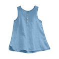 thumbnail image 2 of LSLJS Femmes Décontracté Ample Uni Coton Col Rond Sans Manches Aguichant Débardeurs, Débardeurs Camisole pour Femmes, 2 of 6