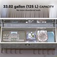 thumbnail image 4 of HOMCOM 48 Inch Truck Bed Tool Box, Heavy Duty Aluminum Trailer Tongue Box, 4 of 10