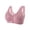 A-3-Pink, variant on Bigersell Front Closure Bras for Older Women 3pcs Sport Bra Style R-68 Breathable Soft Cup Bras Pack R-68-purple