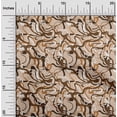 thumbnail image 2 of oneOone Georgette Viscose Brown Fabric Abstract Sewing Craft Projects Fabric Prints By Yard 42 Inch Wide, 2 of 4
