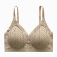 thumbnail image 1 of Tqcoqu Women's Seamless Backless Bra With Gathered Straps No Steel Rings Three Buckles Adjustable Breasts Fixed Cups And Suspender Straps, 1 of 6