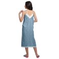 thumbnail image 2 of Moomaya Robe de Nuit Imprimée pour Femmes, Col en V, Bretelles Spaghetti, 2 of 6
