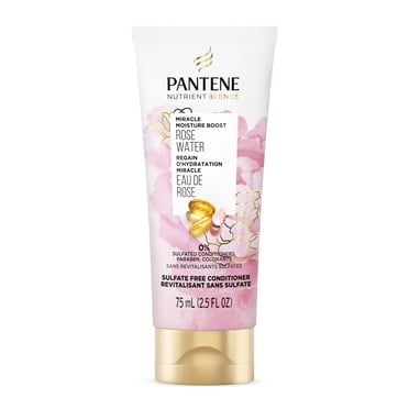 Revitalisant Pantene Nutrient Blends Regain d’hydratation miracle à l’eau de rose sans sulfate, 75 mL (2,5 OZ LIQ.)