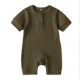 thumbnail image 1 of Newborn Baby Short Sleeve Knitted Romper One-Piece Clothes, 1 of 4