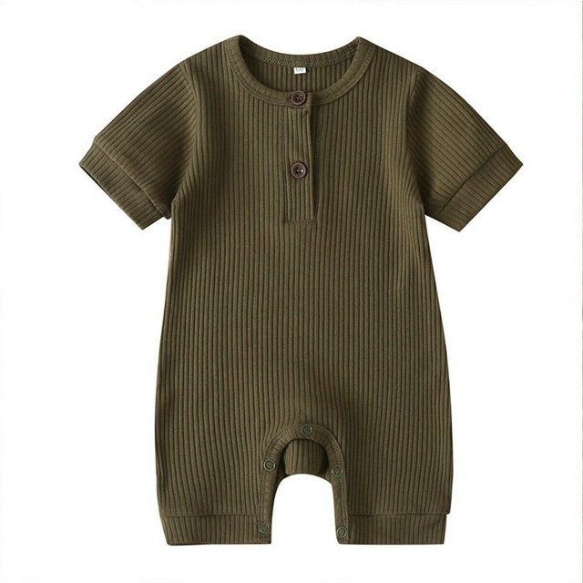 Newborn Baby Short Sleeve Knitted Romper One-Piece Clothes