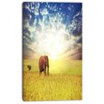 thumbnail image 2 of Éléphant de Savane dans une Prairie - Impression sur Toile Africaine Très Grande, 2 of 3