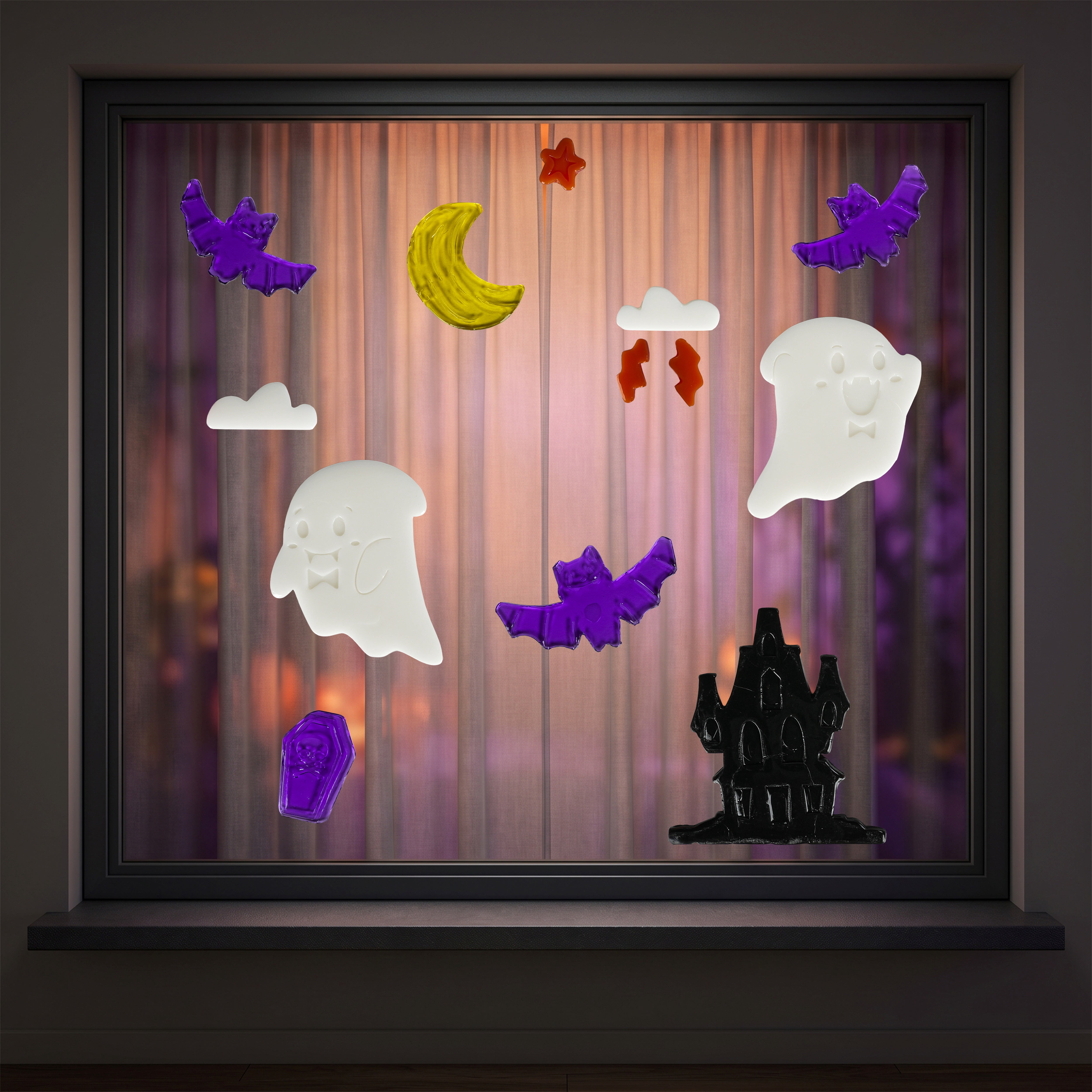 Way to Celebrate Jelly Window Cling for Halloween