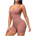 thumbnail image 4 of TIMIFIS Tummy Control Shapewear for Women Seamless Bodysuit Open Bust Mid Thigh Body Shaper Shorts - Summer, 4 of 7
