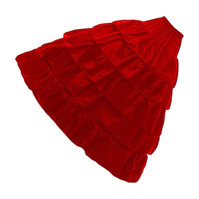ZheElen Accessoires de Mariage Jupon en Tulle Robe de Mariée 4 Anneaux 5 Couches Jupon Crinoline Rouge 4 Anneaux