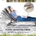 thumbnail image 4 of Outsunny Chaise Longue d'Extérieur, Ensemble de 2, Chaise Longue Pliante et Réglable, 4 of 10