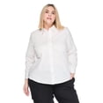 thumbnail image 1 of Lane Bryant Women's Plus Poplin Button-Up Shirt, 1 of 6