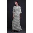 thumbnail image 4 of Bimba Robe Longue Maxi en Rayonne Triangle Géométrique Imprimée pour Femmes avec Fente Latérale-Moyenne, 4 of 6