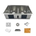 thumbnail image 1 of Stainless Steel undermount Kitchen Sink workstation - 30 inch double bowl with accessories, 1 of 4