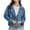 Navy, variant on Atogsazn Cropped Trench Coat for Women Casual Long Sleeve Notched Lapel Jackets Fall Winter Clothes with Pockets Khaki S Fashion