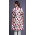 thumbnail image 4 of Bimba Kurtis Courtes pour Femmes Imprimées à Col Mandarin Robe à Manches Retroussables, 4 of 6