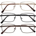 thumbnail image 2 of Lunettes Success Unisexes, Ensemble de 3, Monture Entièrement Métallique, Lunettes de Lecture, 2 of 4