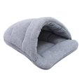 thumbnail image 2 of Thick Fleece Warm Dog Cat Tent Cave Nest Bed Slipper Shape Pet Sleeping Bag, 2 of 10
