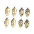 thumbnail image 1 of 8 Pieces Christmas Tree Decorations with Cone Pendant, Christmas Decoration Gold A, 1 of 9