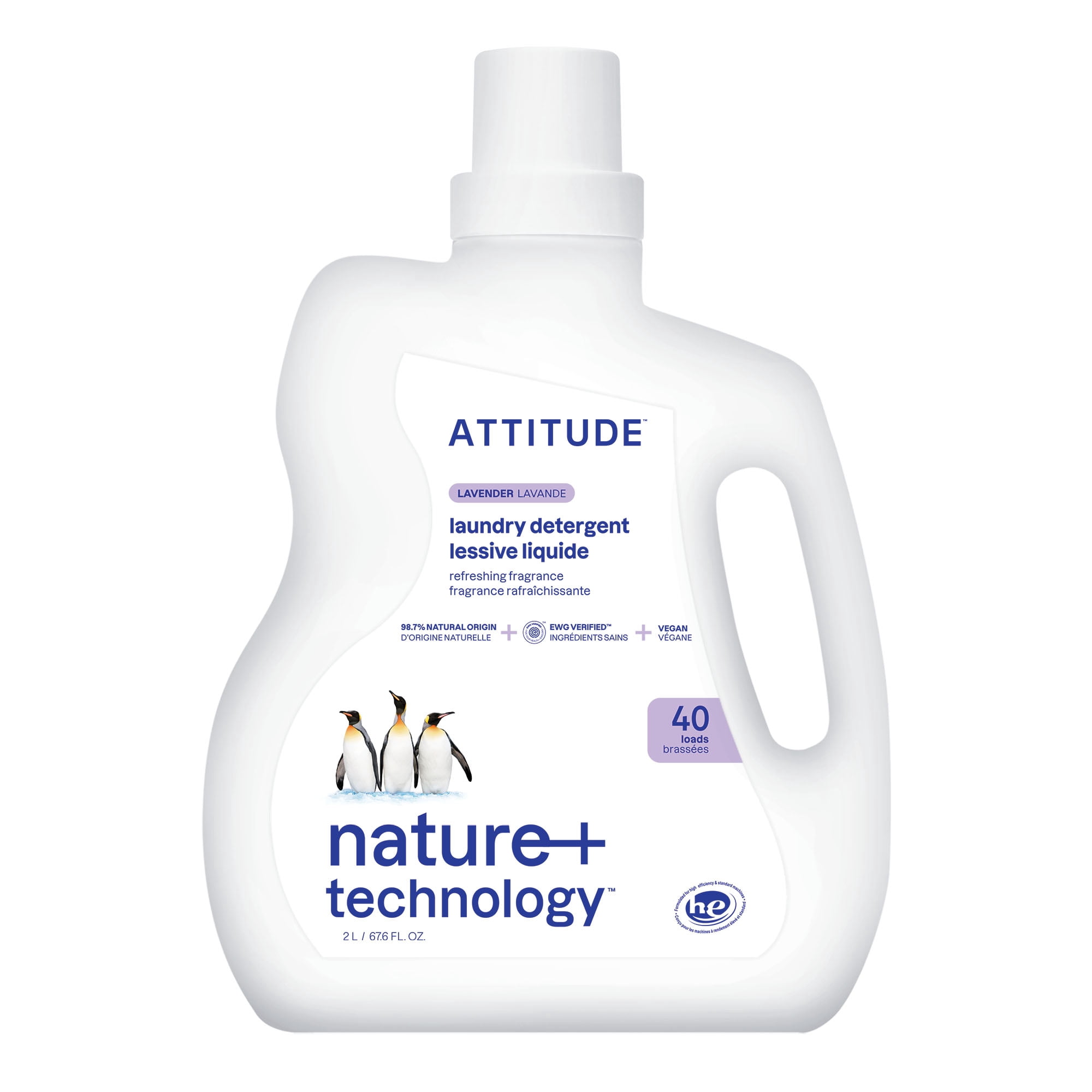 Attitude Laundry Detergent Lavender (40 Loads) 2L