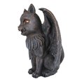 thumbnail image 2 of Winged Cat Gargoyle With Vampire Fangs Glowing Eyes Votive Candle Holder Statue, 2 of 10