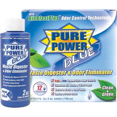 Valterra Waste Holding Tank Treatment V23017 Pure Power; Blue; Biological Treatment Used To Break Down Waste and Tissue; Without Formaldehyde; Fresh Clean Scent; Without Lubricant