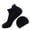 Black, variant on cfhntfmh Ankle Socks for Women Solid Color Unisex Low Cut Running Cotton Socks Soft Athletic No Show Socks