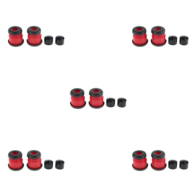 Decodeary Skateboard Rebuild Kit Bushings Washers for Pivot Cups for 2 Trucks 3.25in Red 5 Inch 5Set