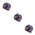 thumbnail image 2 of Transemion Tuque Décontractée Hijab Musulman Imprimé Floral Turban Coloré Protection des Oreilles Ajustable Bonnet de Sommeil pour Femmes Coiffage Bleu Fleur Ensemble de 3, 2 of 6