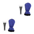 thumbnail image 2 of relayinert 2pcs Ganté Racleur de Glace Sûr sur les Pare-Brise ABS Durable Assure la Longévité Bleu 2Set, 2 of 6