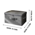 thumbnail image 3 of Foldable Fabric Storage Box with Lid for Bedding, Socks & Underwear - Multi-Purpose Bedroom Organizer, 3 of 3