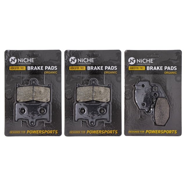 Niche Complete Organic Brake Pad Set for Kawasaki Ninja ZX9R Motorcycle MK1002558