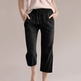thumbnail image 2 of School Clothes for Girls Suet Pants for Girls Kids Comfortable High Waisted Wide Leg Pants Drawstring Elastic Trousers Comfy Straight Leg Long Pants With Pockets, 2 of 5