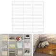 thumbnail image 4 of Transemion Portable Pet Playpen Panel Cage Fence Metal Guinea pig Wire White Dense Grid 1Set, 4 of 6