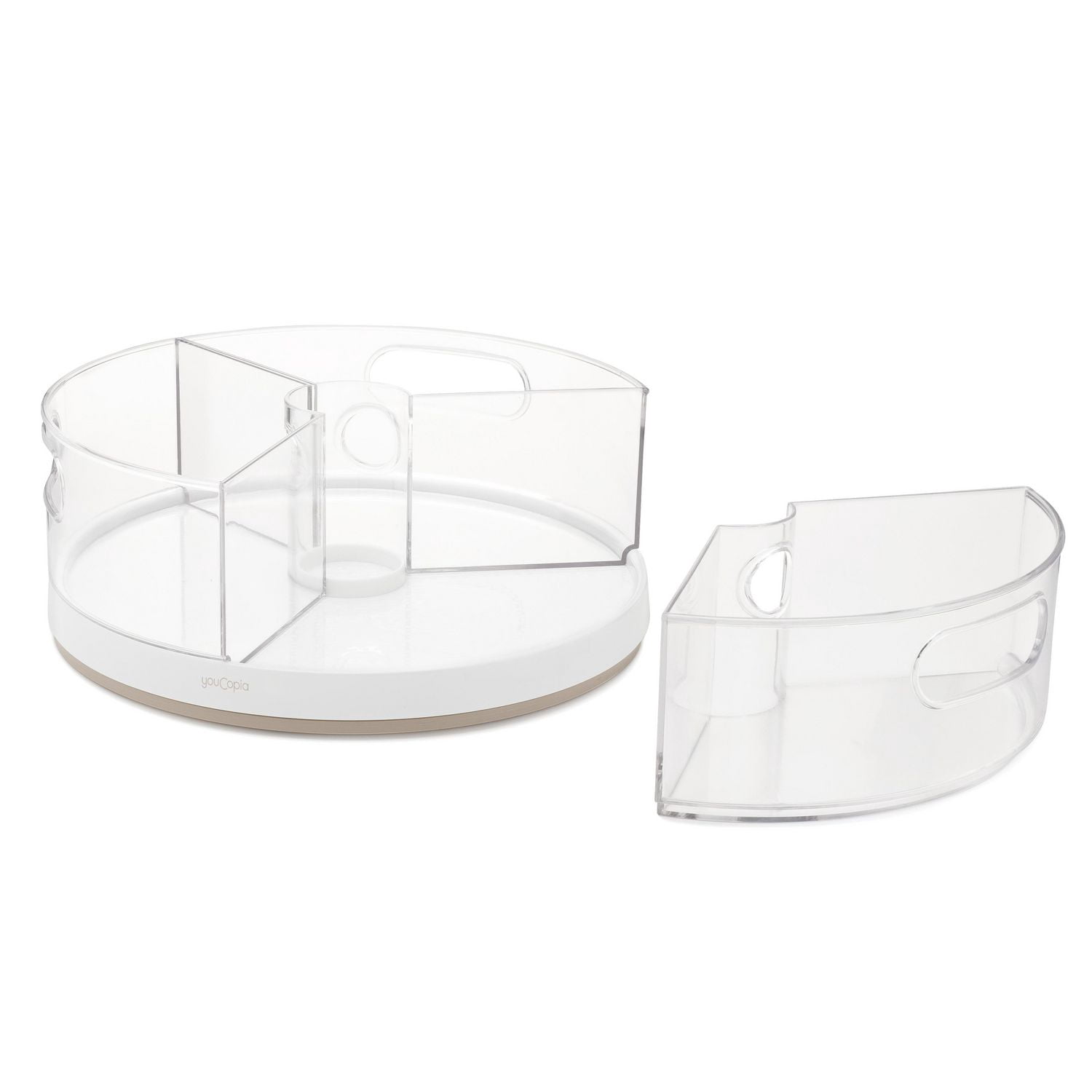 You Copia Crazy Susan Turntable with Bins