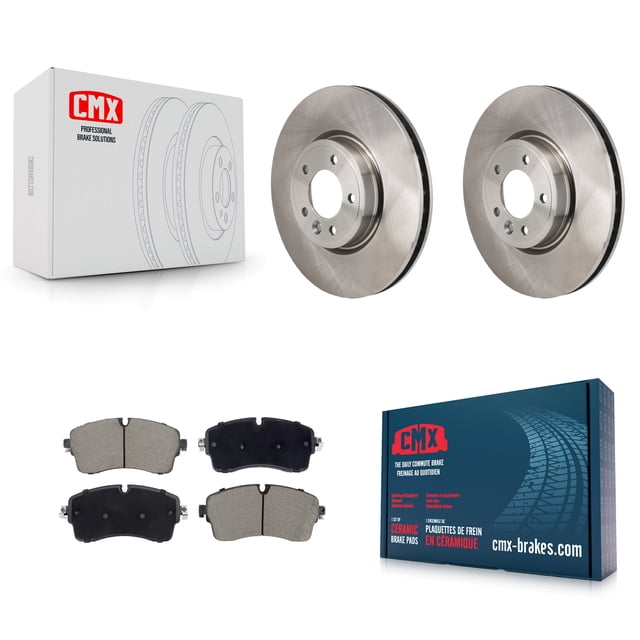 CMX Front Disc Brake Rotors and Ceramic Pads Kit for Car Land Rover Discovery Range DIESEL engine K8C-103658