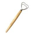 thumbnail image 1 of Apmemiss Heart Shaped Stirrer Wooden Handle Flour Mixer Whisk Kitchen Baking Tool, 1 of 1