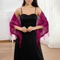 thumbnail image 3 of Elegant Lace Shawl Scarf For Bridal Wedding Evening Gown And Formal Party Versatile Triangle Wrap Wraps category, 3 of 3