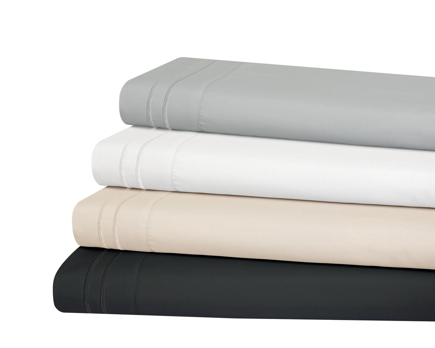 Ensemble de draps en microfibre solide 4 pièces