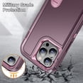 thumbnail image 3 of Supershield iPhone 15 Étui Protecteur avec Béquille, Triple 3 Couches Antichoc Robuste Étui Rigide Protecteur iPhone 15 - Violet, 3 of 3